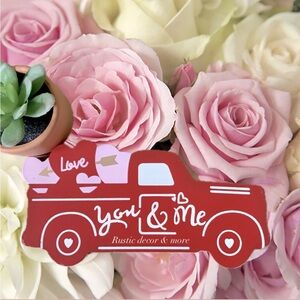 Valentine’s Day Red Truck